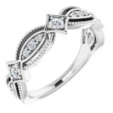 14K White 1/3 CTW Diamond Anniversary Band photo