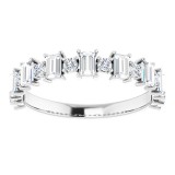 14K White 7/8 CTW Diamond Anniversary Band photo 3