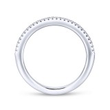 Gabriel & Co. 14k White Gold Contemporary Anniversary Wedding Band photo 2