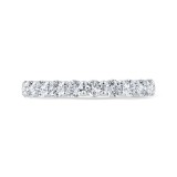 Shah Luxury Round Diamond Half-Eternity Wedding Band In 14K White Gold photo