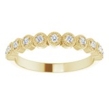 14K Yellow 1/6 CTW Diamond Anniversary Band photo 3