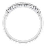 14K White 1/8 CTW Diamond Matching Band photo 2