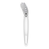 14K White 1/8 CTW Diamond Matching Band photo 4