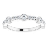 14K White 3/4 CTW Diamond Anniversary Band photo 3