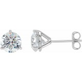 14K White 2 CTW Diamond Stud Earrings photo