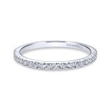 Gabriel & Co. 14k White Gold Contemporary Anniversary Wedding Band photo