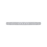 Shah Luxury Round Diamond Half-Eternity Wedding Band In 14K White Gold photo