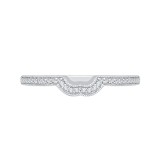 Shah Luxury Round Diamond Half-Eternity Wedding Band In 14K White Gold photo
