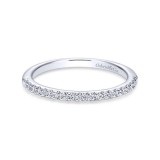 Gabriel & Co. 14k White Gold Contemporary Anniversary Wedding Band photo