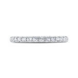 Shah Luxury 14K White Gold Diamond Wedding Band photo