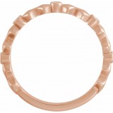14K Rose .07 CTW Diamond Anniversary Band with Bead Blast Finish photo 2