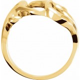 14K Yellow Freeform Ring photo 2