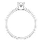 14K White 3/8 CT Diamond Engagement Ring photo 2