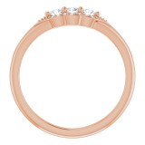 14K Rose 1/5 CTW Diamond Stackable Ring photo 2
