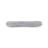 Shah Luxury Round Diamond Half-Eternity Wedding Band In 14K White Gold photo