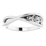 14K White Sculptural-Inspired  Ring photo 3