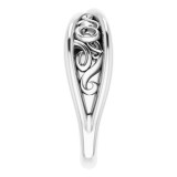 14K White Sculptural-Inspired  Ring photo 4