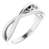 14K White Sculptural-Inspired  Ring photo