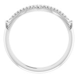 14K White .04 CTW Diamond Vintage-Inspired  Matching Band photo 2