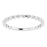 14K White 1/4 CTW Diamond Anniversary Band photo 3