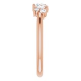 14K Rose 1/3 CTW Diamond Multi-Shape Ring photo 4