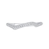 Shah Luxury Round Diamond Wedding Band In 14K White Gold photo