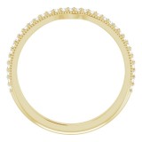 14K Yellow 1/8 CTW Diamond Matching Band photo 2