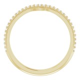 14K Yellow 1/8 CTW Diamond Matching Band photo 2