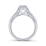 Gabriel & Co. 14k White Gold Contemporary Straight Engagement Ring photo 2