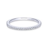 Gabriel & Co. 14k White Gold Contemporary Anniversary Wedding Band photo