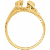 14K Yellow Freeform Remount Ring photo 2