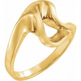 14K Yellow Freeform Remount Ring photo