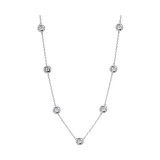 Gems One Silver Diamond (1/50 Ctw) Necklace photo