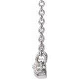14K White 1/4 CTW Diamond Graduated 18 Necklace photo 2
