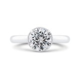 Shah Luxury 18K White Gold Diamond Engagement Ring (Semi-Mount) photo
