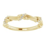 14K Yellow .06 CTW Diamond Anniversary Band photo 3