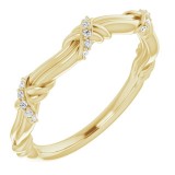 14K Yellow .06 CTW Diamond Anniversary Band photo