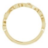 14K Yellow .05 CTW Diamond Sculptural-Inspired Anniversary Band photo 2