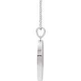 14K White Allah Necklace photo 2