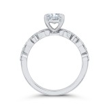 Shah Luxury 14K White Gold Diamond Engagement Ring (Semi-Mount) photo 4