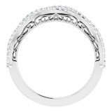 14K White 1/4 CTW Diamond Anniversary Band photo 2