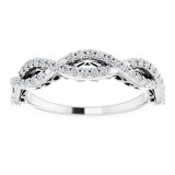 14K White 1/4 CTW Diamond Anniversary Band photo 3