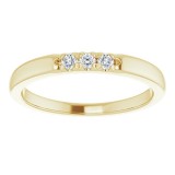 14K Yellow .09 CTW Diamond French-Set Anniversary Band photo 3