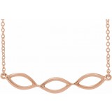 14K Rose Geometric 16-18 Necklace photo