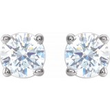 14K White 1/3 CTW Diamond Earrings photo 2