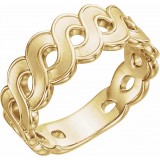 14K Yellow Infinity-Style Ring photo
