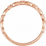 14K Rose Stackable Ring photo 2