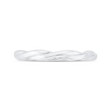 Shah Luxury 14K White Gold Plain Wedding Band photo