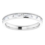 14K White 1/2 CTW Diamond Channel-Set Anniversary Band photo 3