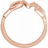 14K Rose Love Ring photo 2